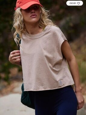 Free People Sand Dunes Cropped Muscle Tank Top - Women XS